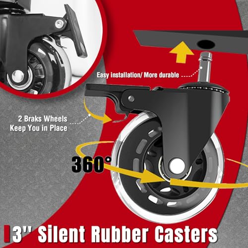 Rolling Shop Stool with Wheels