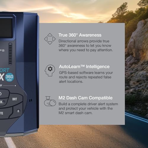 MAX 360 MKII Radar and Laser Detector Bluetooth Enabled