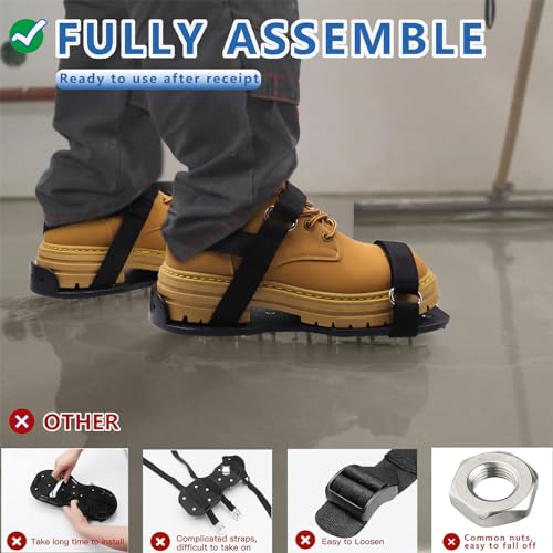 Epoxy Shoes Fully Assembled Gunite Spiked Shoes with 3