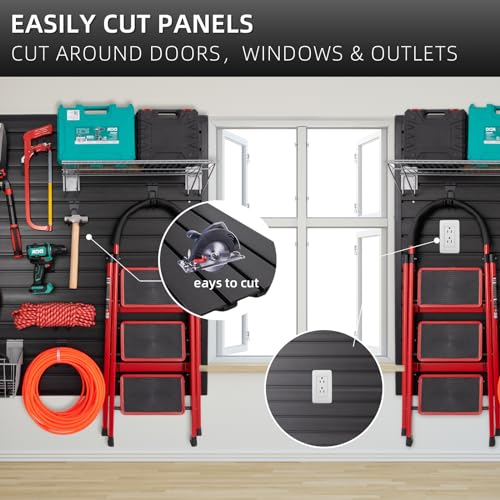 Slat Wall Paneling Garage Wall Organizer