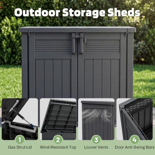 Large Outdoor Storage Cabinet 51 Cu Ft with Lockable