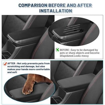 Armrest Console Cover Compatible with 2027 Chevy Bolt Center Console Cover Armrest Pad