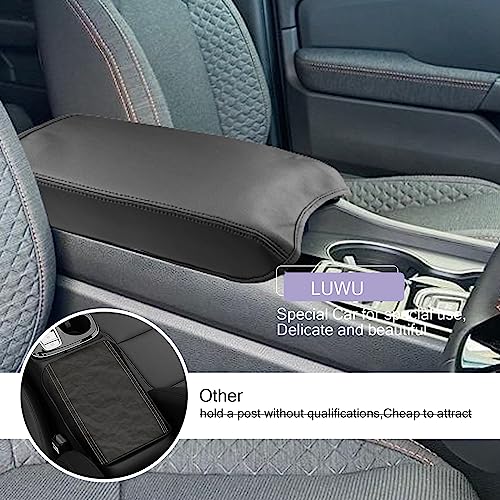 Center Console Cover Compatible with 2023 2024 2025 Honda Pilot & 2024 2025 Ridgeline & 2024 2025 2026 Honda Passport Accessories Armrest Console Cover Interior Accessories Leather
