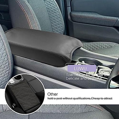 Center Console Cover Compatible with 2023 2024 2025 Honda Pilot & 2024 2025 Ridgeline & 2024 2025 2026 Honda Passport Accessories Armrest Console Cover Interior Accessories Leather