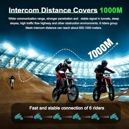Mesh 3.0 Motorcycle Bluetooth Headset (2 Count)
