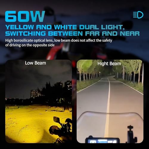 Motorcycle Auxiliary Lights Fog Lights LED Driving Light Spotlight