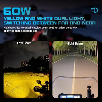 Motorcycle Auxiliary Lights Fog Lights LED Driving Light Spotlight