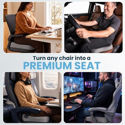 Extra Large Gel & Memory Foam Seat Cushion