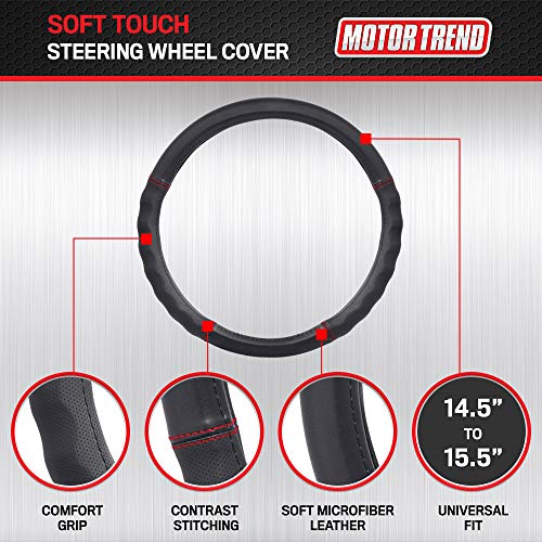 Faux Leather Steering Wheel Cover