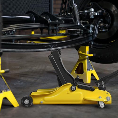 2.5 Ton Trolley Jack with Carrying Case Hydraulic Low Profile Floor Jack for Cars Lift with Single Piston Lift Pump