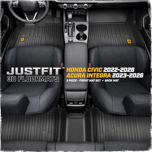 JustFit™ 3D Custom Fit Floor Mats for Honda Civic 2022