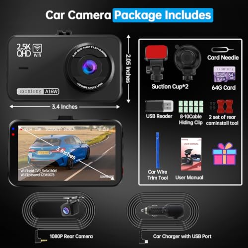 Dash Cam Front and Rear