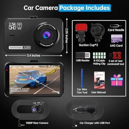 Dash Cam Front and Rear