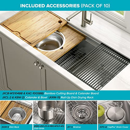 Stainless Steel 45 in Undermount Kitchen Sink KWU120