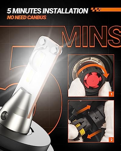 H4 LED Bulbs L2 9003 HB2 24 (2 Count)