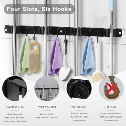 Broom Holder Wall Mount