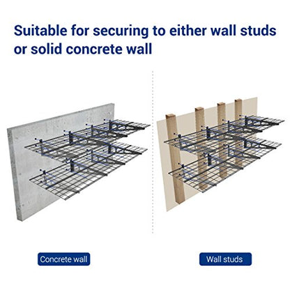 WR26B SBA 2' x 6' Wall Shelf Garage Storage Rack (2 Count)