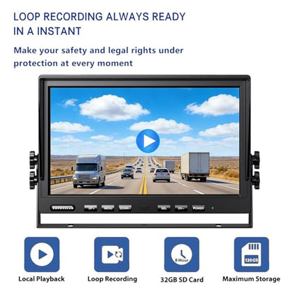 10'' 1080P Wireless Backup Camera System