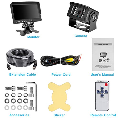 Truck Backup Camera Monitor kit