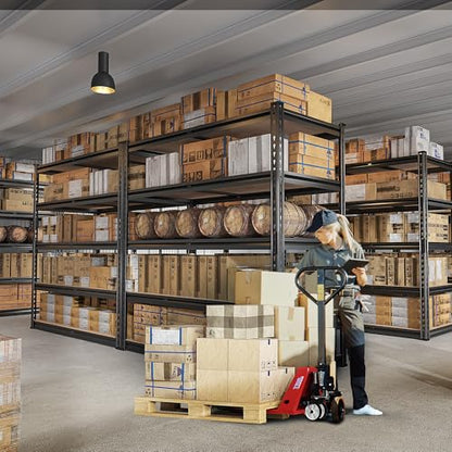 2500LBS Garage Shelving Heavy Duty 72''H Storage Shelves 40" W Heavy Duty 5 Tier Metal Shelves Adjustable Pantry Shelf for Closet Pantry Basement Kitchen Warehouse 72" H x 40" W x 20" D (2 Count)