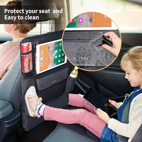 Car Backseat Organizer with Touch Screen Tablet Holder