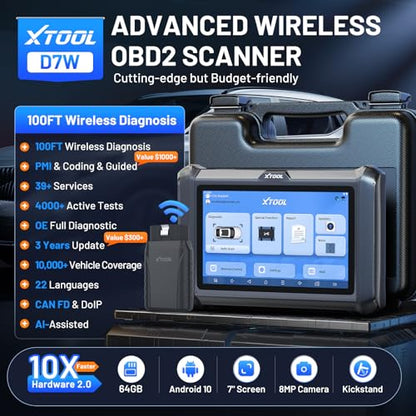 D7W Wireles Bidirectional OBD2 Scanner Diagnostic Tool Ver. of D7