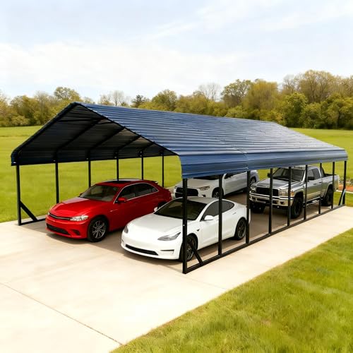 20x40FT Metal Carport with Vertical Roof
