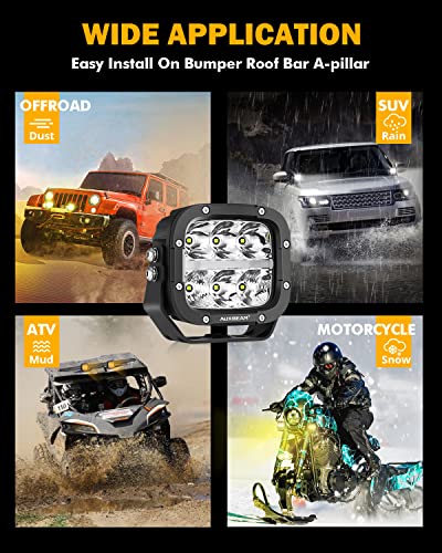 XP Ultra Series 5 Inch LED Light Pod Off (2 Count)
