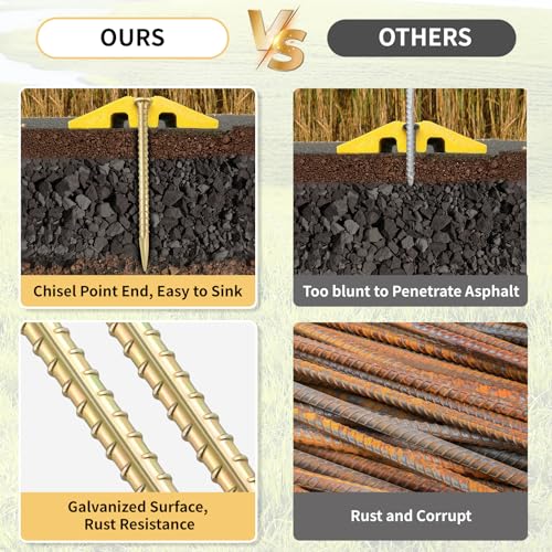 16 Inch Rebar Stakes (20 Count)