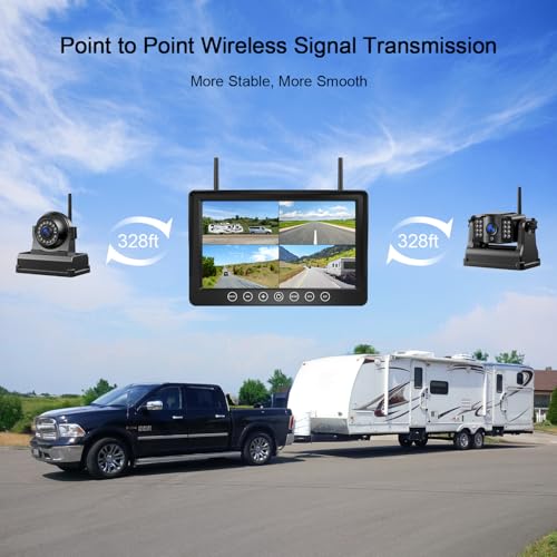HD 1080P 9" Magnetic Wireless Backup Camera