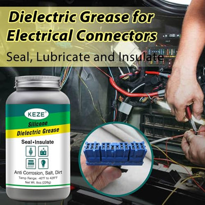 Dielectric Grease Automotive Die Electric Grease for Spark Plug Bulb (8 Ounce)