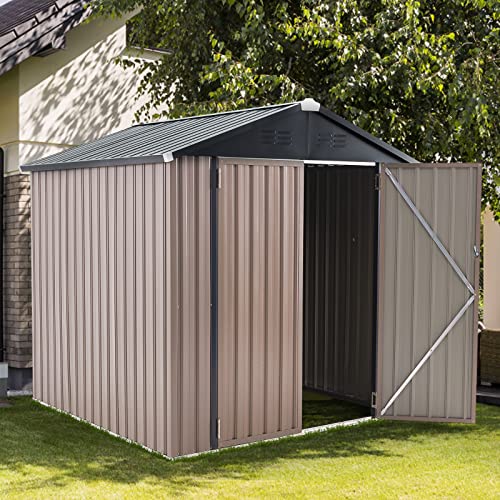 6' x 6' Metal Outdoor Storage Shed