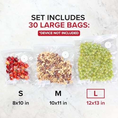 Reusable Vacuum Sealer Bags for Food