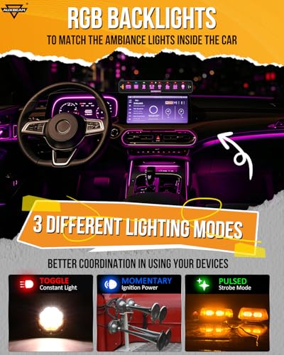 AS R80 Slim 8 Gang Switch Panel with RGB Backlight Memory Function