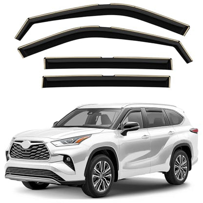 Window Deflectors Smoke Tinted in (4 Count)