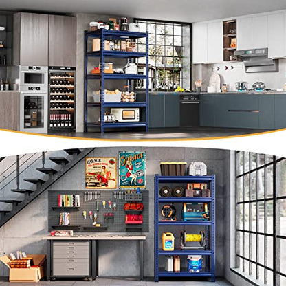 Garage Shelving 2000 LBS Storage Shelves Heavy Duty Metal Shelving Unit Shelf for Pantry Closet