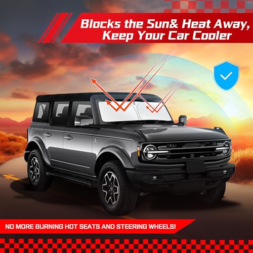 Windshield Sun Shade for Ford Bronco 2021
