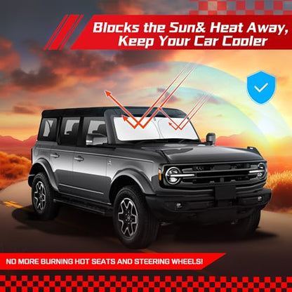 Windshield Sun Shade for Ford Bronco 2021