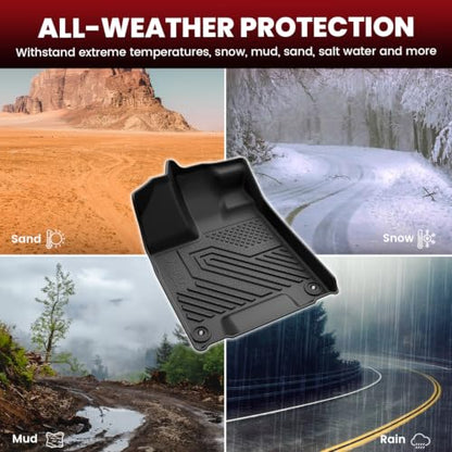 All Weather Floor Mats for Honda Pilot 2016