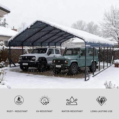Heavy Duty 20x30 FT Metal Carport for 3 Cars