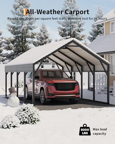 12x20 ft Metal Carport