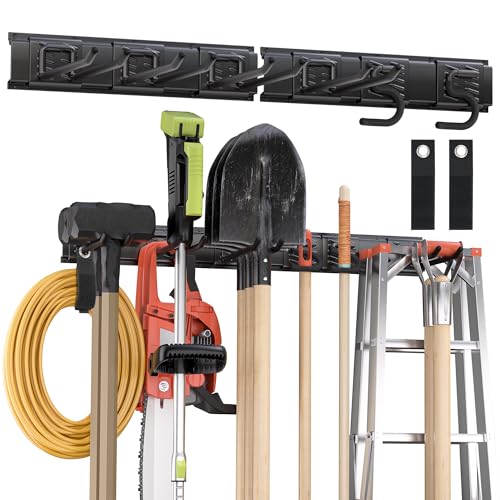 Heavy Duty Garden Tool Organizer Metal Wall Mount