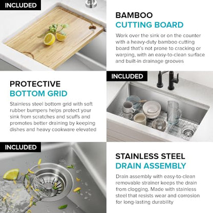 Fairlane 32 in Undermount Workstation Single Bowl 18