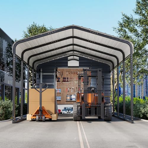 10x25 FT Carport Storage Shed 2