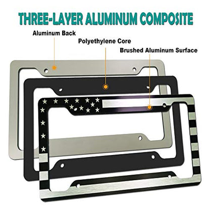 License Plate Frame American Flag