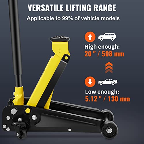 3 Ton Low Profile Floor Jack for All Terrain Vehicles