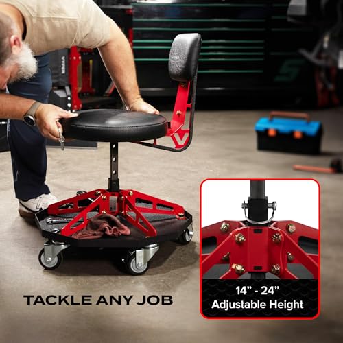 Vyper Robust Steel Sport Shop Chair for Mechanics