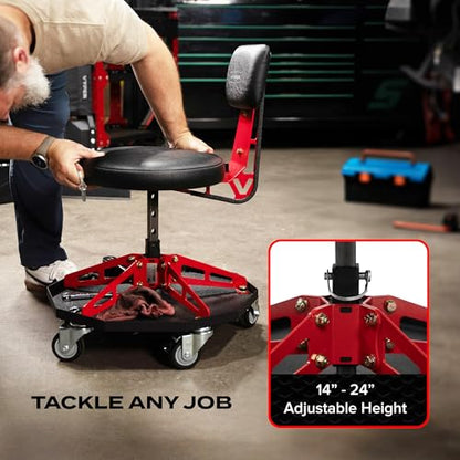 Vyper Robust Steel Sport Shop Chair for Mechanics