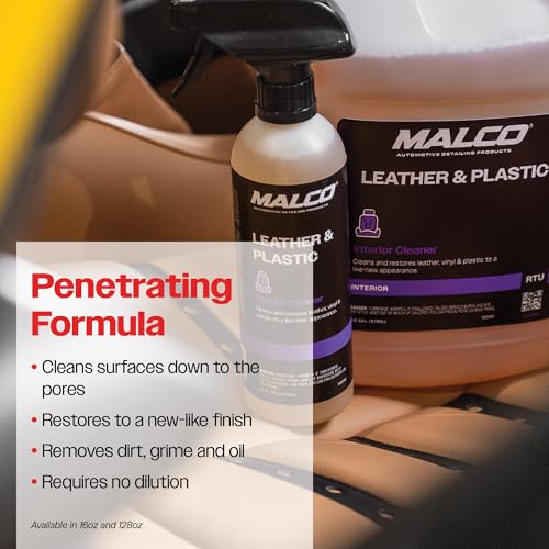 Leather & Plastic Cleaner for Automotive Interior Surfaces (16 Fl Oz)