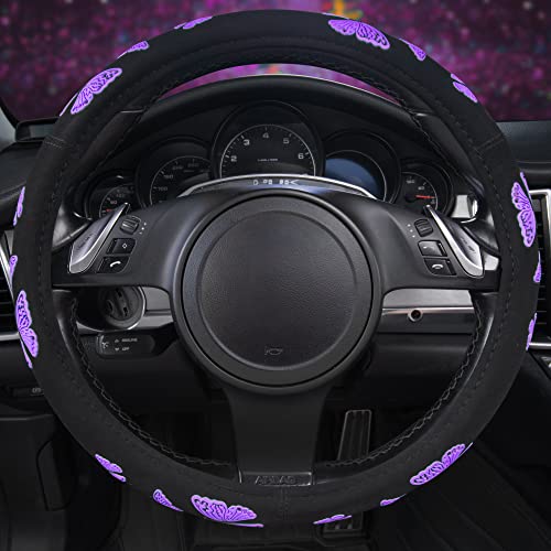 Purple Butterfly Steering Wheel Covers